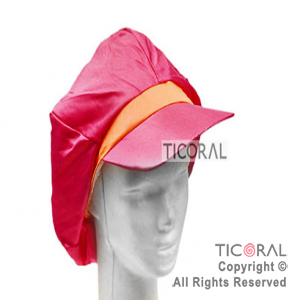 SOMBRERO BOINA FLUO CON VISERA FUCSIA Y NARANJA HS5831-4 x 1